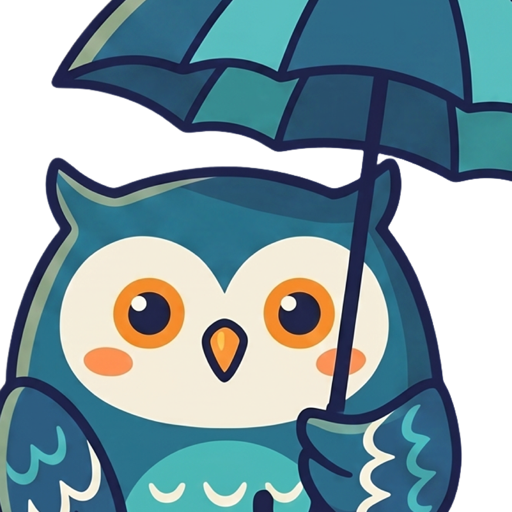 Icône de l'app Rêves au sec : un hibou endormi